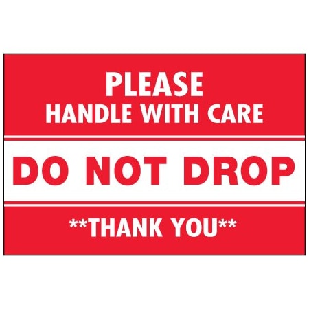 Bsc Preferred 2 x 3'' - ''Do Not Drop'' Labels BUY00021195